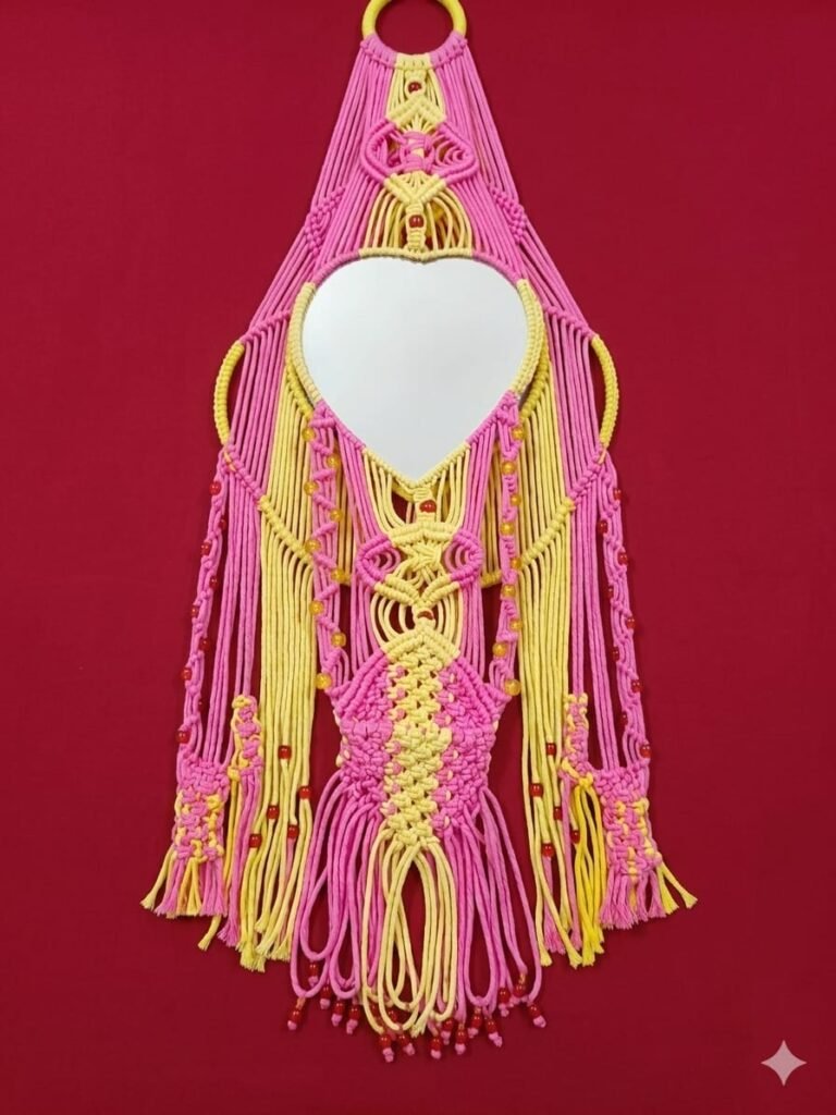 micrame mirror wall hanging